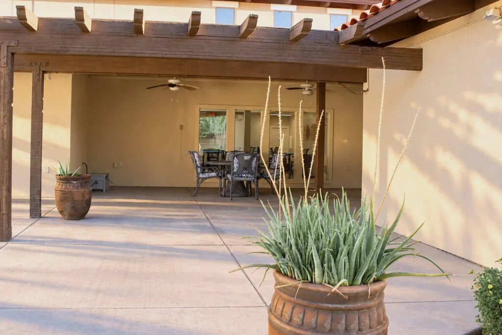 Covered patio