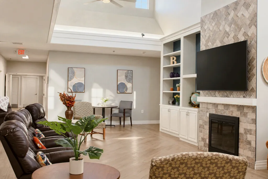Living room skylight at Barton House
