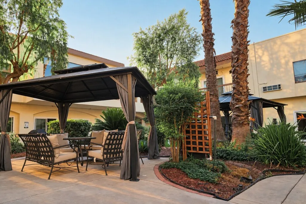 The courtyard