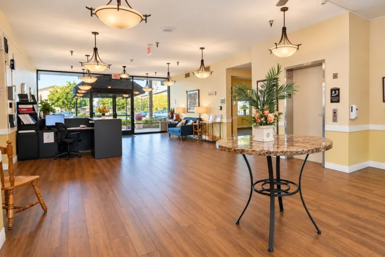 Lobby front desk at Novellus Clairemont