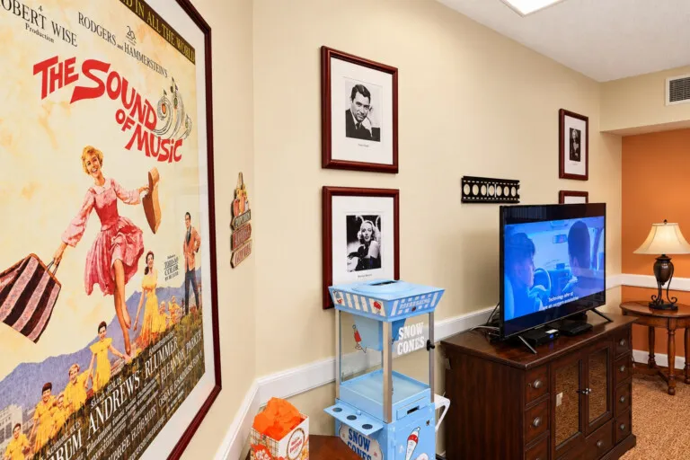 Movie lounge at Novellus Clairemont