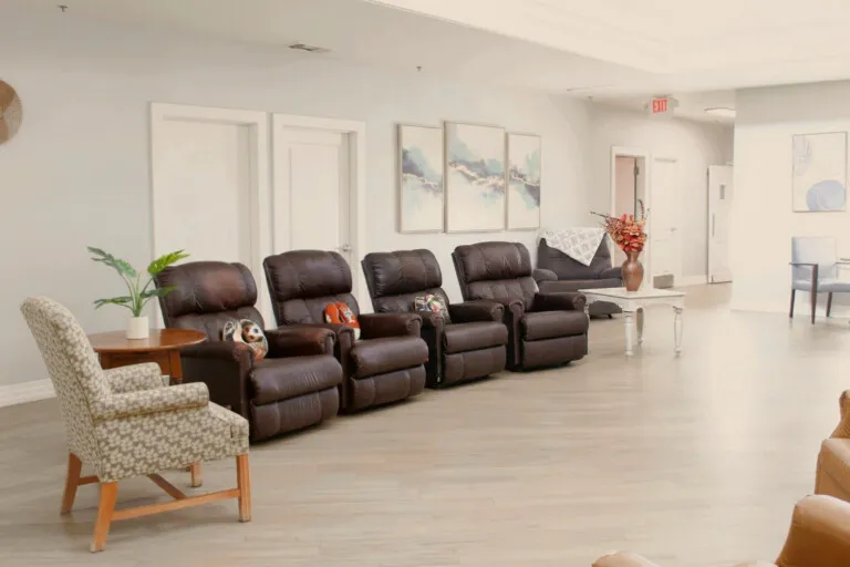 Living room recliners at Barton House