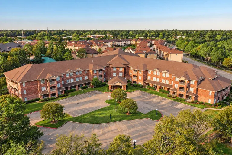 Aerial view of the campus at The Terraces at Kingwood
