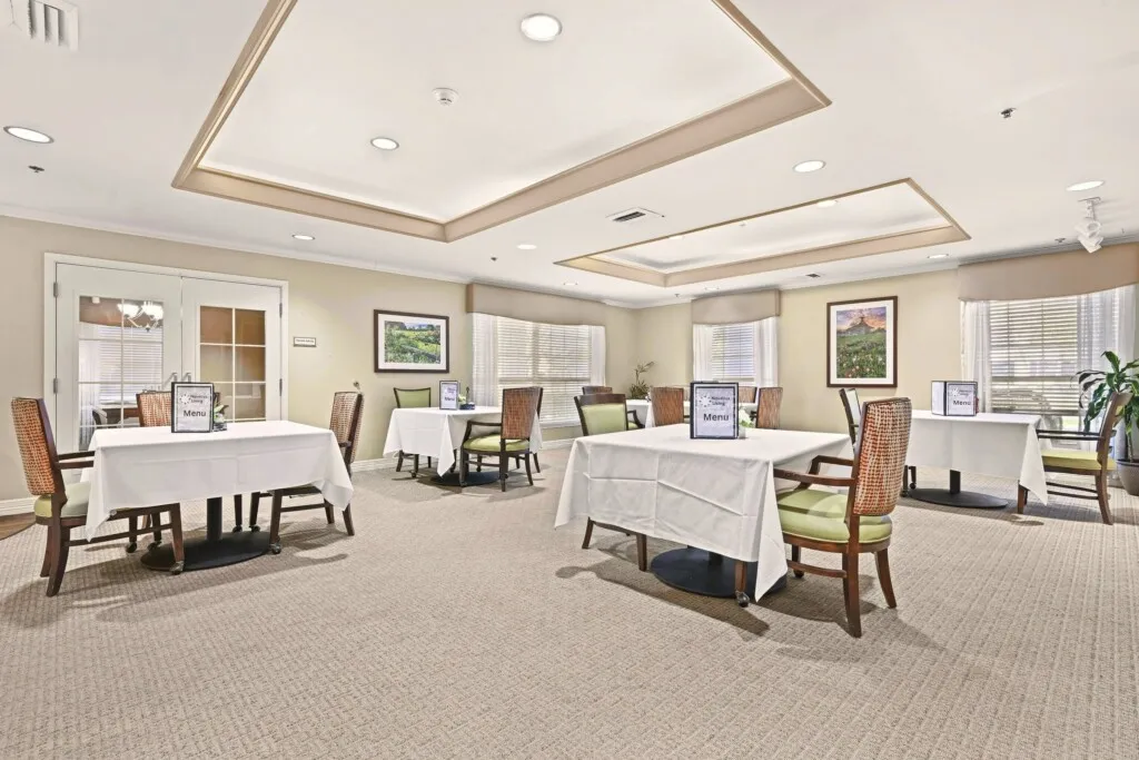 The dining room