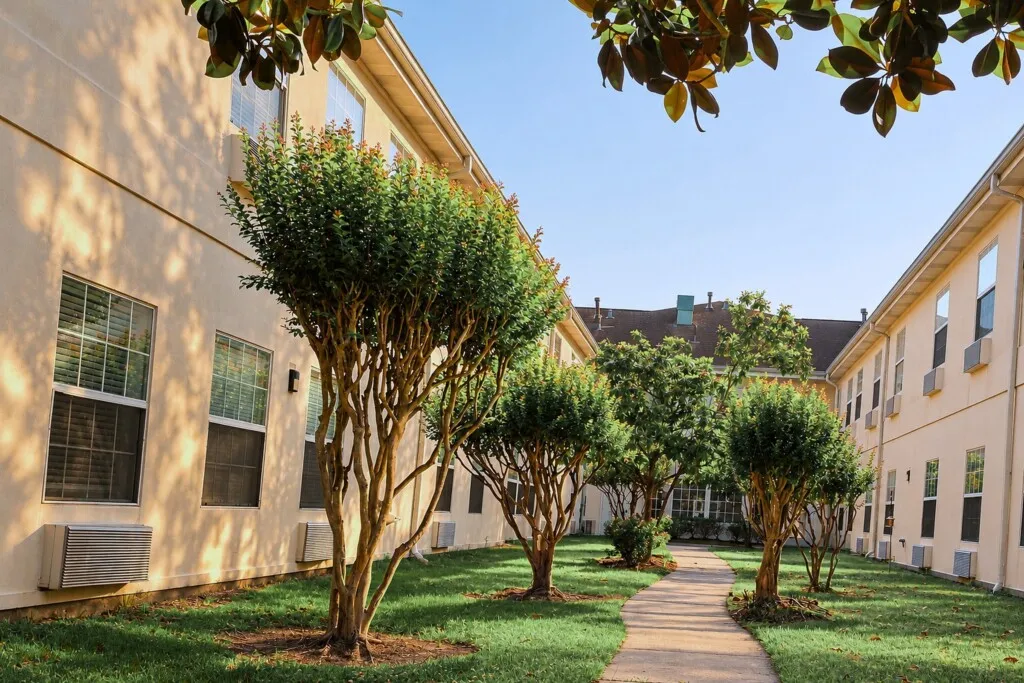 Courtyard walkways