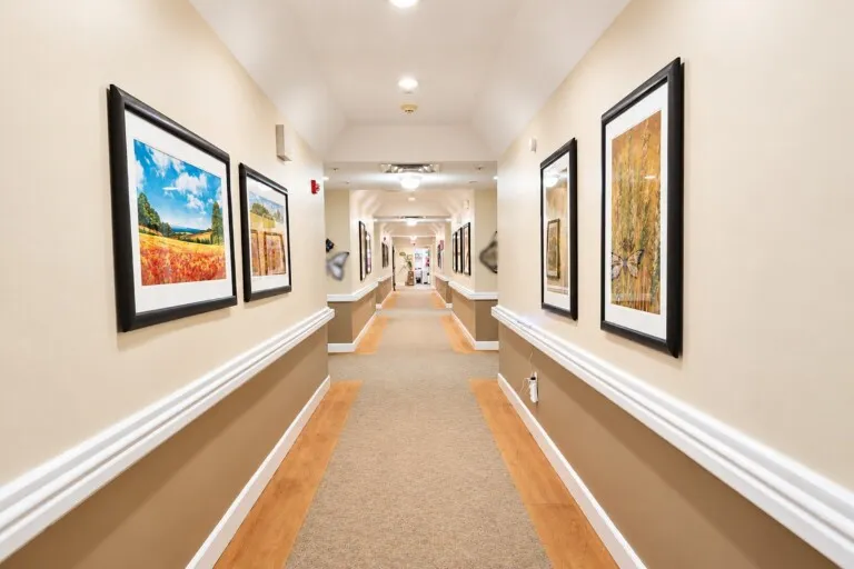 Hallway artwork at Tarina of Kingwood