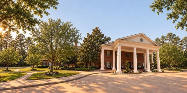 The front portico at Tarina of Kingwood