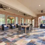 Show photo 24: Covered patio seating at The Terraces at Kingwood