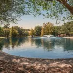 Show photo 14: Pond fountain shade trees at The Terraces at Kingwood