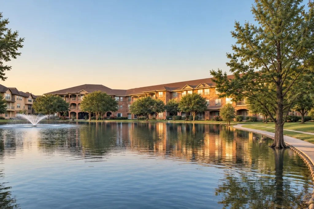 By the water at The Terraces at Kingwood