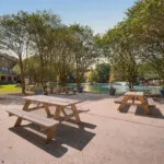 Show photo 20: Pond picnic tables at The Terraces at Kingwood