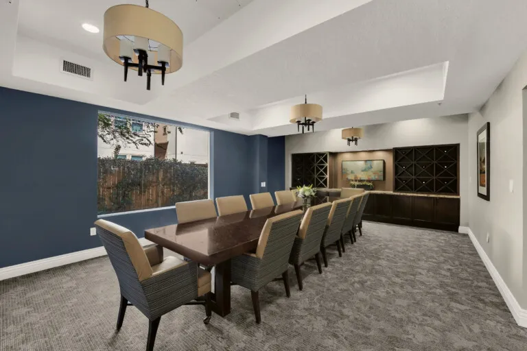 Private dining room at The Terraces at Kingwood