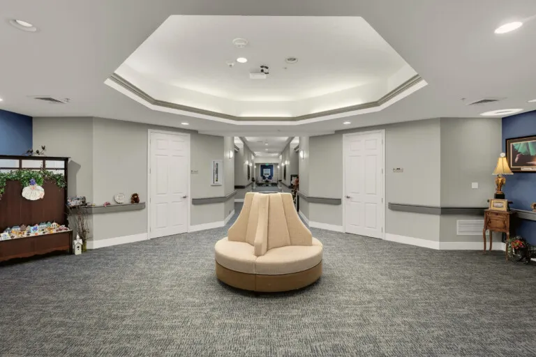 Rotunda hallway at The Terraces at Kingwood